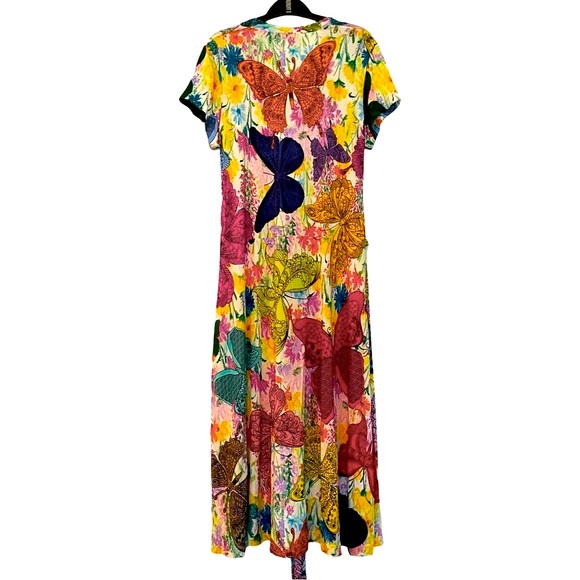 New Ultrachic wrap dress floral Chinese dragon butterfly print limited edition - Picture 10 of 16